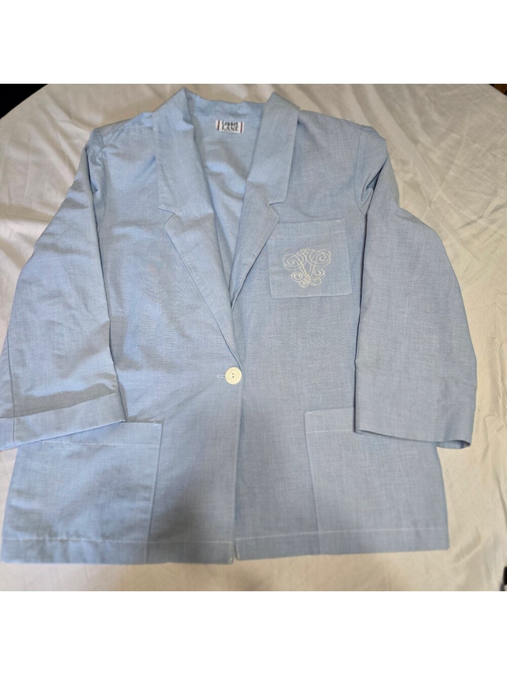 Vintage Cricket Lane Light Blue Cottagecore Academy Blazer